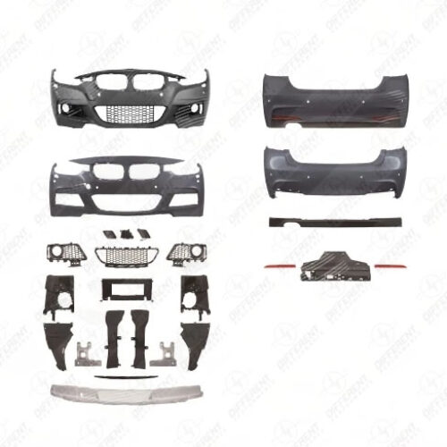 BMW F30,F31,F35,F80. M-SPORT, front+rear bumper, set, with holes for parktronics, with holes for washing lights