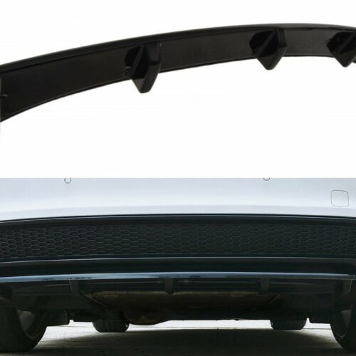 Maxton Design Central Rear Splitter (with a vertical bar) AUDI A5 (B8) S-line (Facelift)