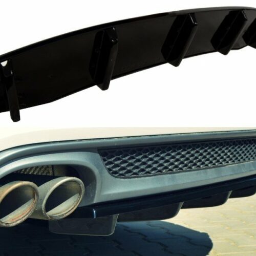 Maxton Design Central Rear Splitter AUDI A6 (C7) (S-line) (Avant)