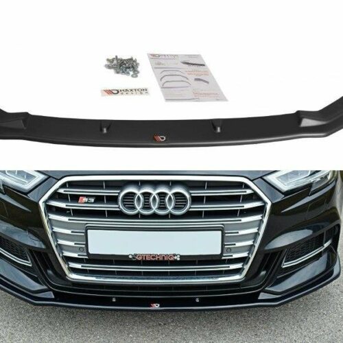 Maxton Design Front splitter v1 AUDI A3/S3 (8V) (Facelift) (S-line)