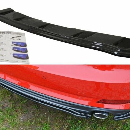 Maxton Design Central Rear Splitter (without a vertical bar) AUDI A5 (F5) (S-line) (Preface)