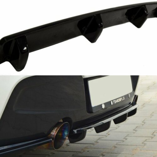 Maxton Design Central Rear Splitter (with a vertical bar) BMW 1-er (F20/F21) (Preface/Facelift)