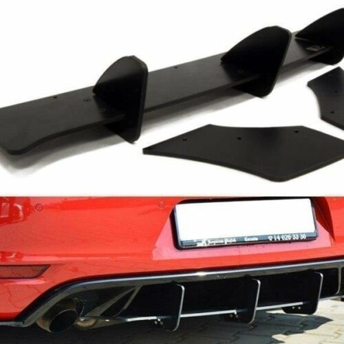 Maxton Design rear diffuser & rear side splitters VW Golf (MK6) (GTI)