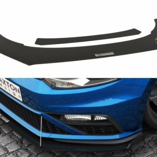 Maxton Design Front splitter (With Tie Bars) VW Polo (MK5) (GTI) (Facelift)