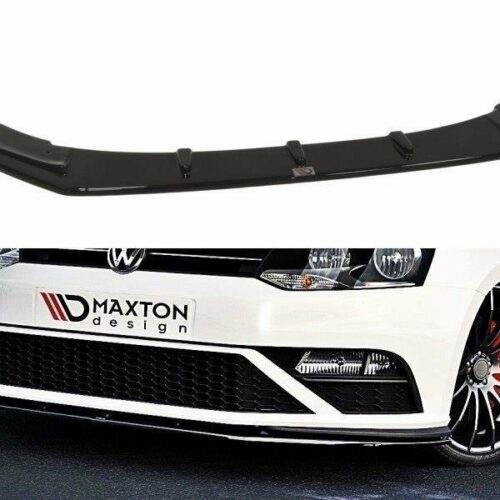 Maxton Design Front splitter v2 VW Polo (MK5) (GTI) (Facelift)