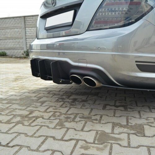 Maxton Design rear diffuser & rear side splitters Mercedes C (W204) (Facelift) (AMG Line)