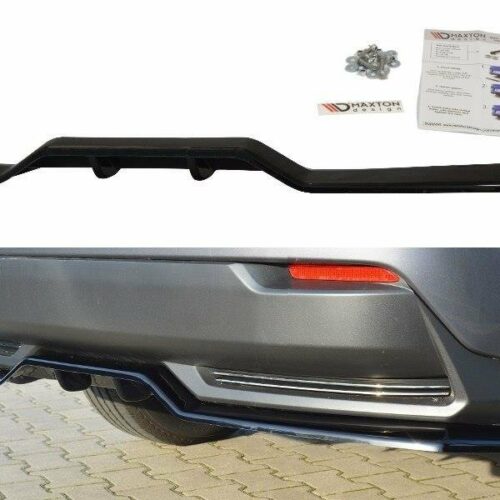 Maxton Design Central Rear Splitter (with a vertical bar) Lexus NX (MK1) (H)