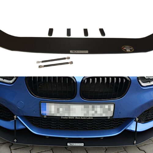 Maxton Design front splitter racing stiliaus skirt v2 BMW 1-er (F20/F21) (Facelift) M-Power