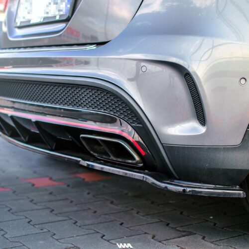 Maxton Design Central Rear Splitter (without a vertical bar) Mercedes GLA (X156) (45 AMG) (Preface)