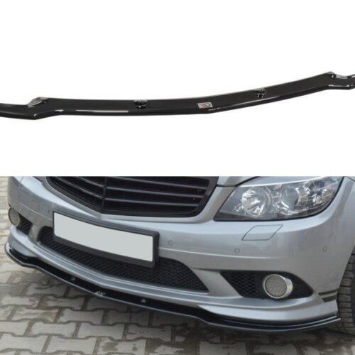 Maxton Design Front splitter v2 Mercedes C (W204) (Preface) (AMG Line)