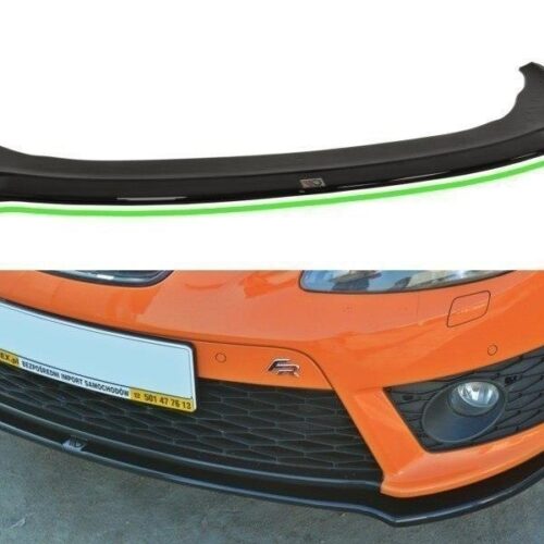 Maxton Design Front splitter v2 Seat Leon (MK2) (Cupra/FR) (Facelift)