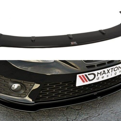 Maxton Design Front splitter v1 Seat Leon (MK2) (Cupra/FR) (Facelift)