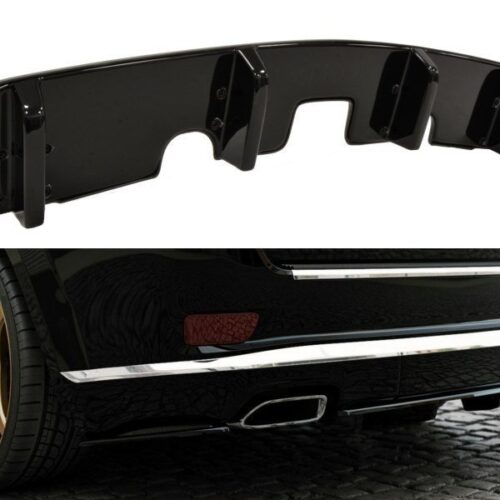 Maxton Design Central Rear Splitter (with a vertical bar) Jeep Grand Cherokee (WK2) (Summit) (Facelift)