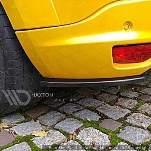 Maxton Design Rear Side Splitters Renault Megane (MK3) (RS)