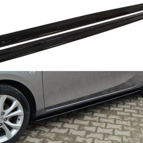 Maxton Design Side Skirts Diffusers v2 Mazda 3 (BL) (Sport) (Preface)