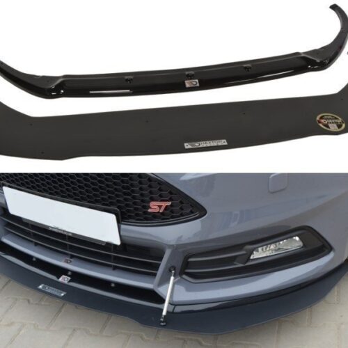 Maxton Design Front splitter v8 Ford Focus (MK3) (ST) (Facelift)