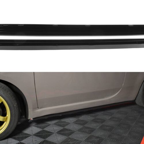 Maxton Design Side Skirts Diffusers Fiat 500 (312) (Hatchback) (Preface)