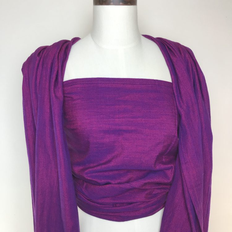 portamundo purple coral draagdoek huren