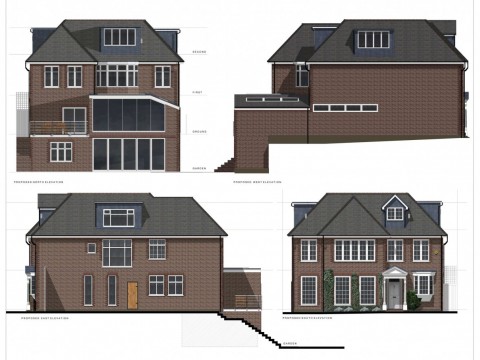 architectural drawings for double storey, single storey extension, roof extension, residential development, 4d planning