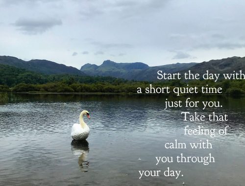 Start your day with a short quiet time