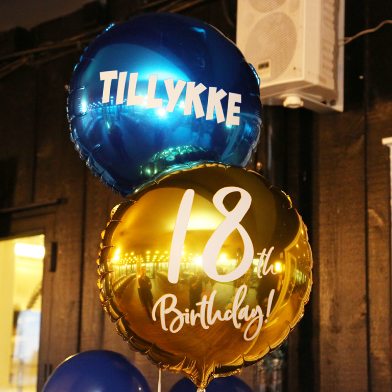 18 års fødselsdags balloner