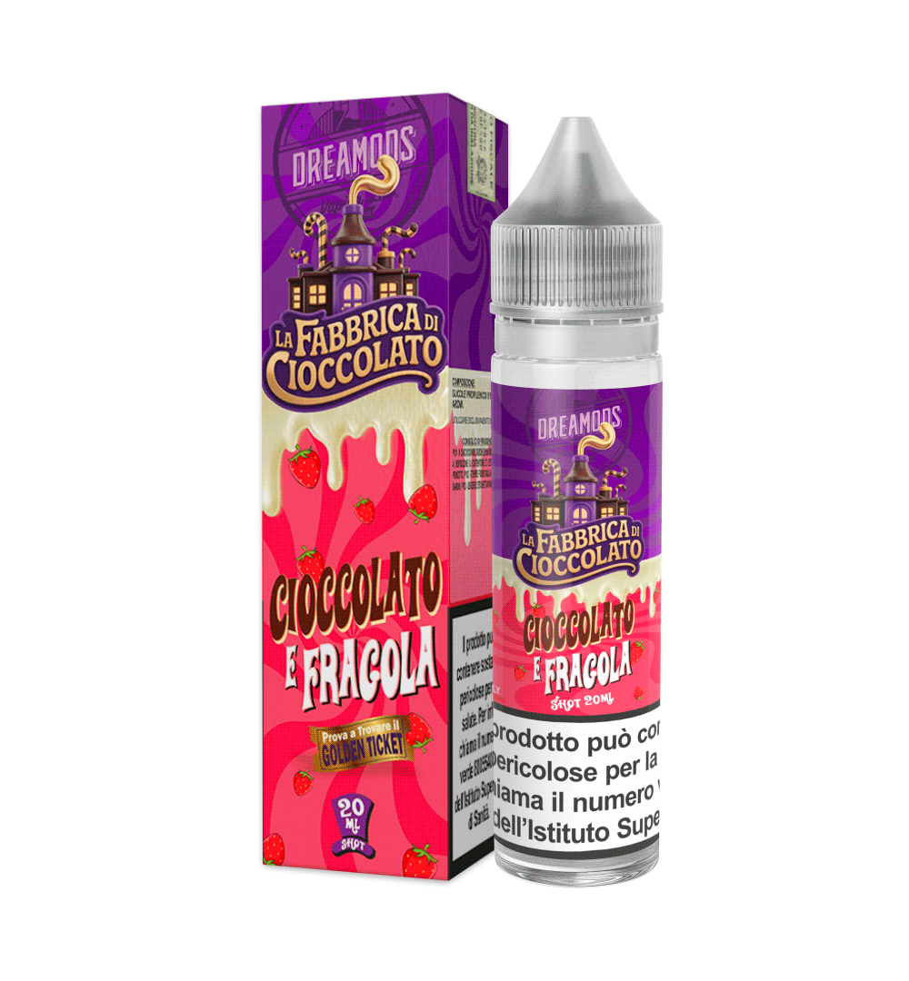 La Fabbrica di Cioccolato – cioccolato bianco e fragola Shot 20 ml