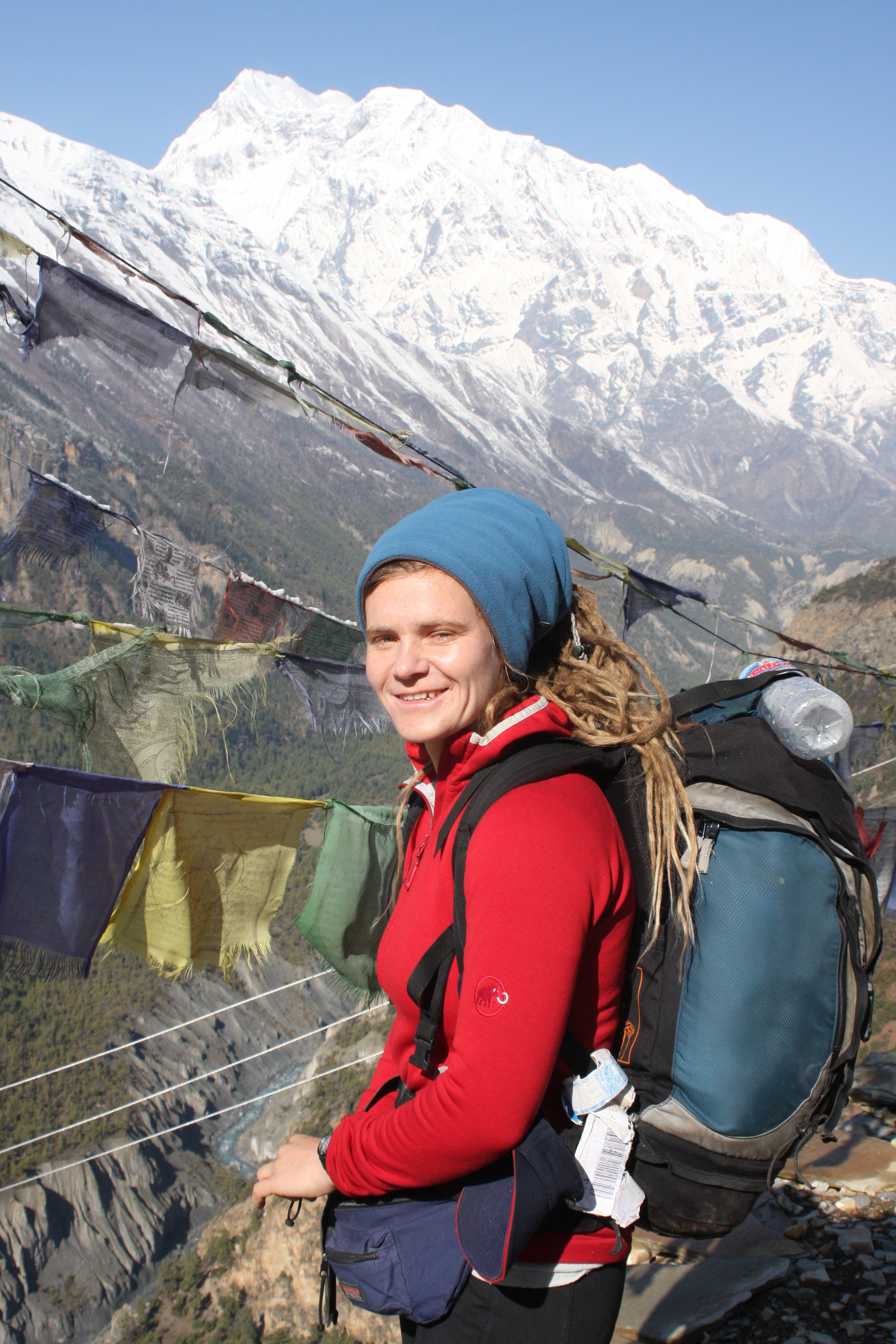 Annapurna Circuit. Jana bei Upper Pisang.