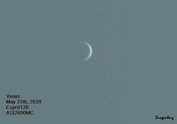 Venus @ 7 days before inferior conjunction – DROGENBERG