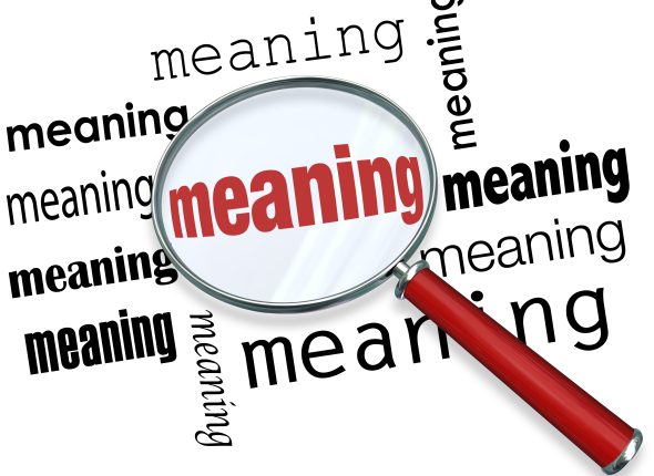 Meaning,Word,Under,A,Magnifying,Glass,To,Illustrate,Looking,For,