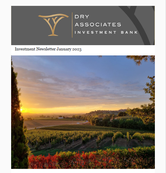 NEWSLETTERS Dry Associates Investment Bank