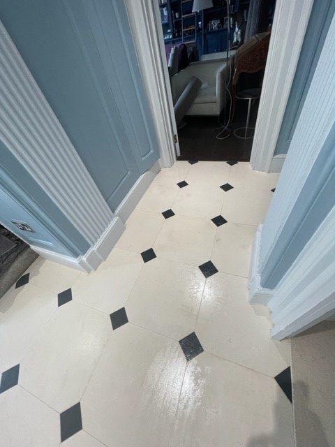 Bathampton Manor limestone hallway floor (13)