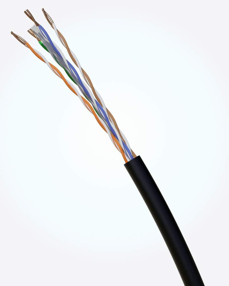 DTECH Cat 6 HDBaseT UTP EXTERNAL PE 500MHZ 305M DTECH Cabling Systems