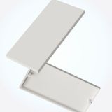 DTECH White Half Blanking Plates 25x50mm – 10PK