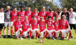 Bagsværd Boldklub oplevede i juni 2019 et af sine bedste resultater, da klubbens U16 drenge strøg til tops i række Øst 2 med en sejr i sidste sekund over Vanløse IF. I dag prøver de kræfter i U19 rækken. Cheftræner Martin Autzen står yderst til højre. (Foto: Bagsværd Boldklub)