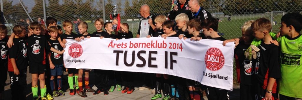 Tuse I.F. var Årets børneklub på Sjælland i 2014.