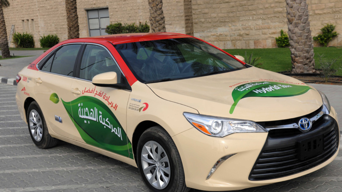 Half of Dubai’s nearly 10,000 taxi fleet are hybrids, electric cars