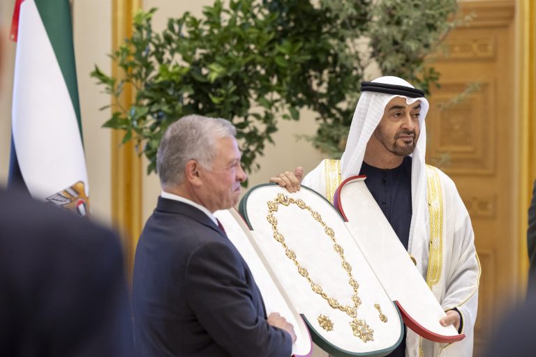 UAE President honors King of Jordan with Order of Zayed