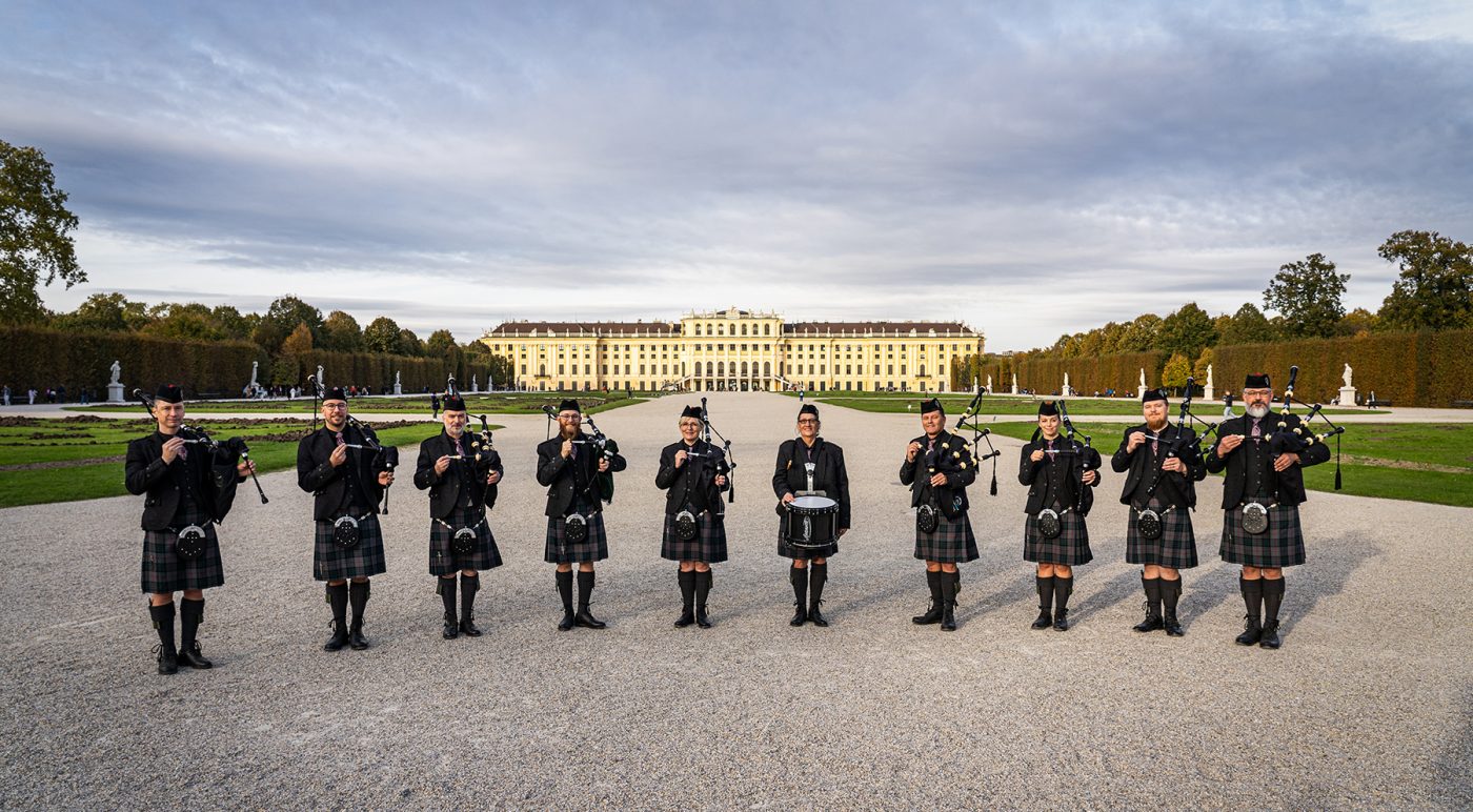 Pipe Band aus Wien, spielen Auftritte in ganz Österreich!