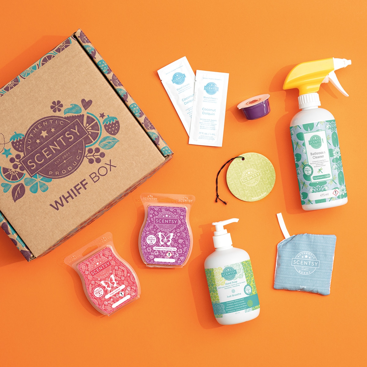 Hol dir monatliche DuftHighlights Scentsy Whiff Box 2024.