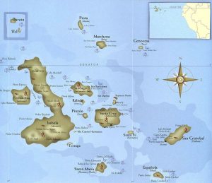 Galapagos kaartje