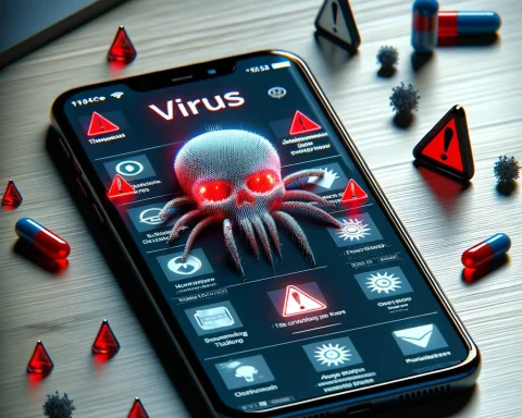 Android-telefon med virus