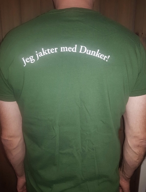 T skjorte jeg jakter med Dunker