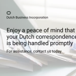Dealing with incoming correspondence for a dutch company