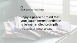 Dealing with incoming correspondence for a dutch company
