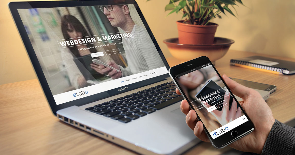 e*Laba | web & grafisch design website preview