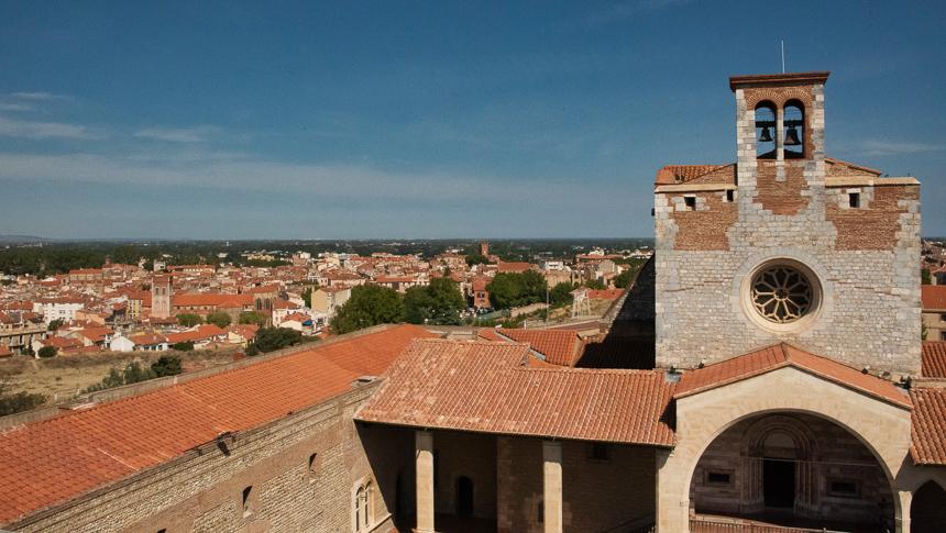 View over Perpignan from the Palace of the Kings of Mallorca