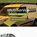 Screenshot der Seite rekro/service - Bauservice und Hausmeisterei
