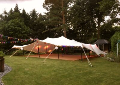 great party marquee set up for a birthday celebration