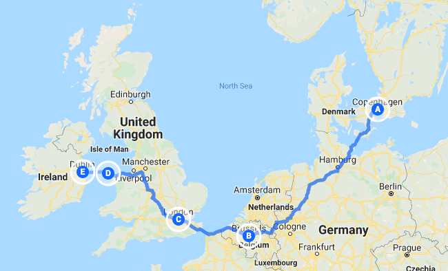 How to travel from Scandinavia to Ireland without flying - Earth Wanderess