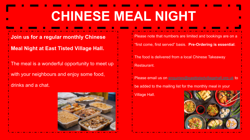 Chinese Meal Night